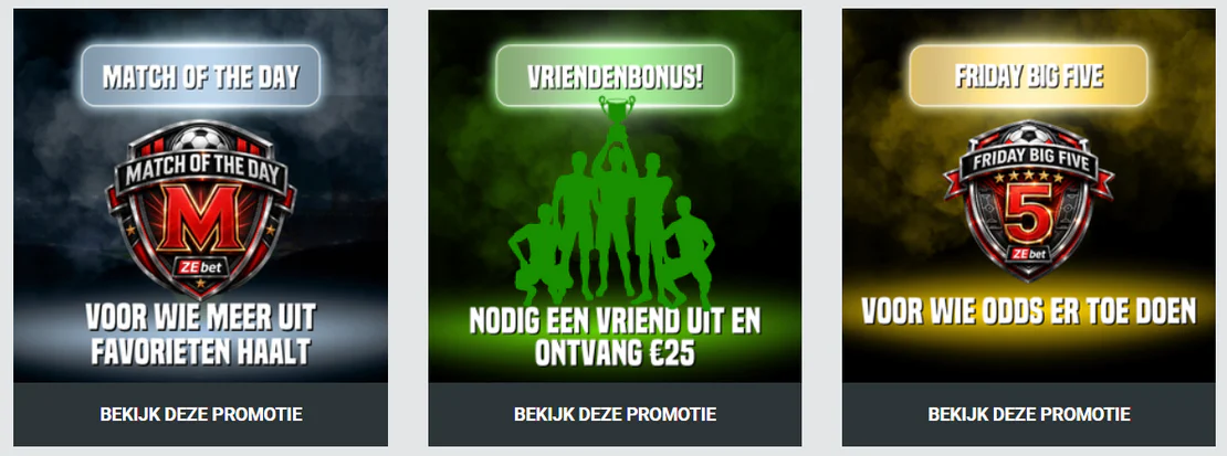 Vaste acties op de site